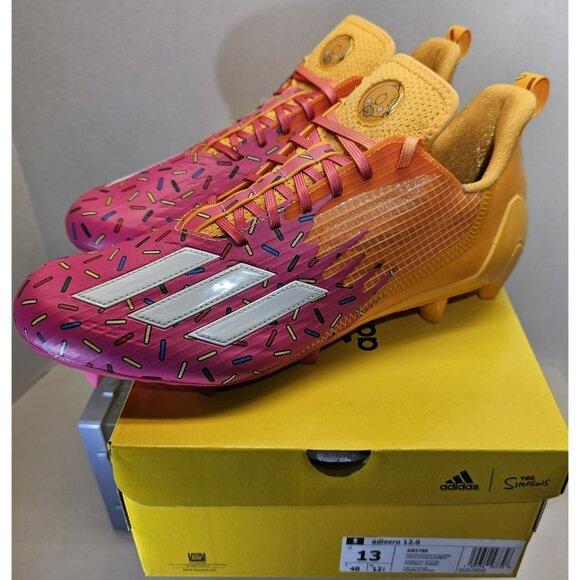Adidas Men\'s Adizero 12.0 Simpsons Donut Football Cleats Size 13 main image 6